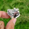 Mothers Day Sale 925 Silver Natural Rhodonite Bezel Statement Wife Ring Jewelry