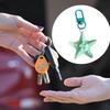 Colorful Starfish Keyring Sea Star Shaped Keychain Handmade Pentagrams Pendant Key Chain Handmade Bag Accessories