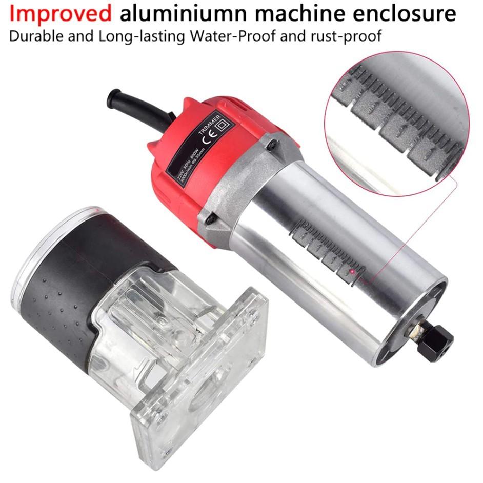 33000 об/мин Высококачественный электрический триммер по дереву Ручной Деревообработка Гравировка Пазование Пальмовый фрезер Набор домашних инструментов для DIY