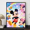 Disney 5D DIY Full Circle Diamond Painting Kit Mickey Minnie Donald Home Wall Decor Gift