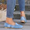 2024 Large-Size Women's Denim Toe Slip-On Shoes with European and American Style