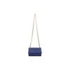 Tory Burch Fleming Diamond Pleated Adjustable Strap Napa Leather And Suede Trim Crossbody Bag Women crossbody bag Navy-Blue 139060-402