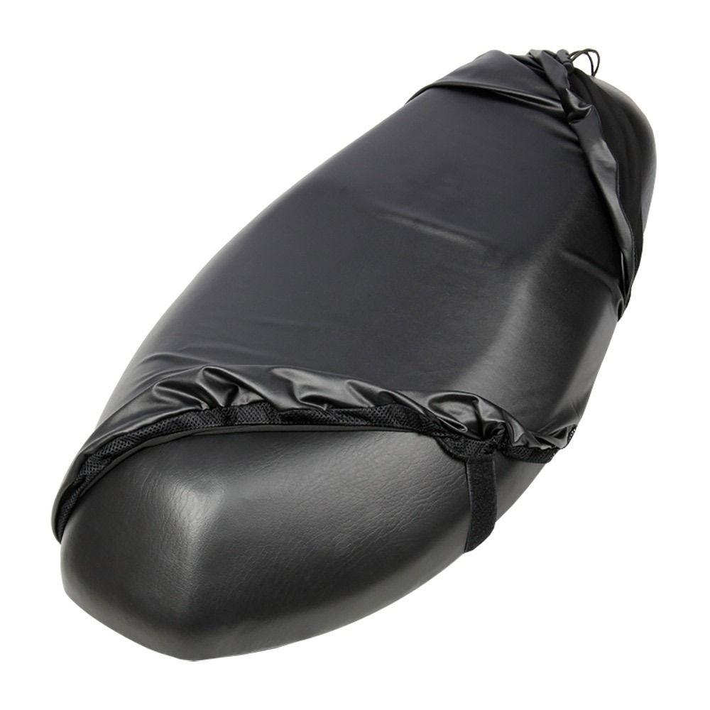 Black Motorcycle Seat Cover Non-slip Dustproof Seat Protector Waterproof Breathable Sunscreen Scooter Cushion