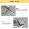 2Pcs Paver Puller Paver Extractor Tool with Joint Scraper Micro Teeth Paver Removal Tool for Garden Yard Patio Paver Brick Block Replacem