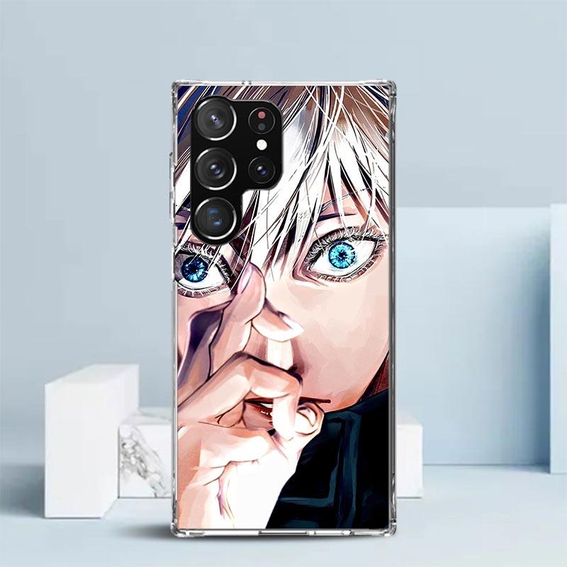 Kaisen J-Jujutsu Годжо Сатору Чехол для телефона Samsung Galaxy S24 S25 Edge S26 Ultra S22 S23 Plus S21 + S20 FE Мягкий ТПУ задняя крышка
