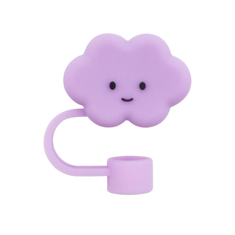 Cute Animals Cloud Shaped Straw Toppers For 30/40 Oz Tumbler 10mm Silicone Straw Tips Cover Dust-Proof Straw Cap Cup Accessories
