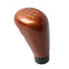 Knob Gloss Imitation Peach Wood Manual Gear Stick Knob Shift Shifter 5-Speed Lever Car Shift Knob