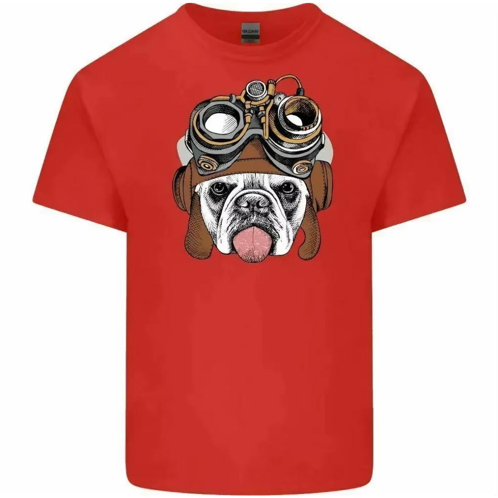 Steampunk Bulldog Men's Funny T-Shirt Dog Puppy Animals English British