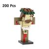 Известный Знаменитость MOC Смерть Иисуса Христианство Сцена Распятия Модель Brickheadz Строительные Блоки DIY Игрушки Для Взрослых Пасхальные Подарки