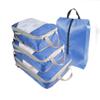 Compression Packing Cubes 4pcs/set Travel Storage Bag Portable Luggage Suitcase Organizer Set Extensible Packing Mesh Bags for Clothing Shoes