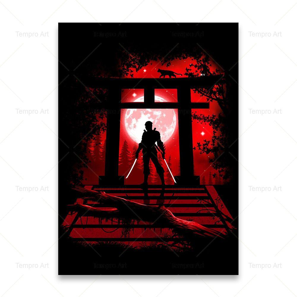 Японские чернила Бонса Бусидо картина маслом на холсте настенный художественный постер и принты гейша самурай картина для гостиной домашний декор