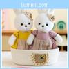 Adorable 30cm Plush Rabbit Doll With Soft Fabric And Cute Cartoon Design For Kids