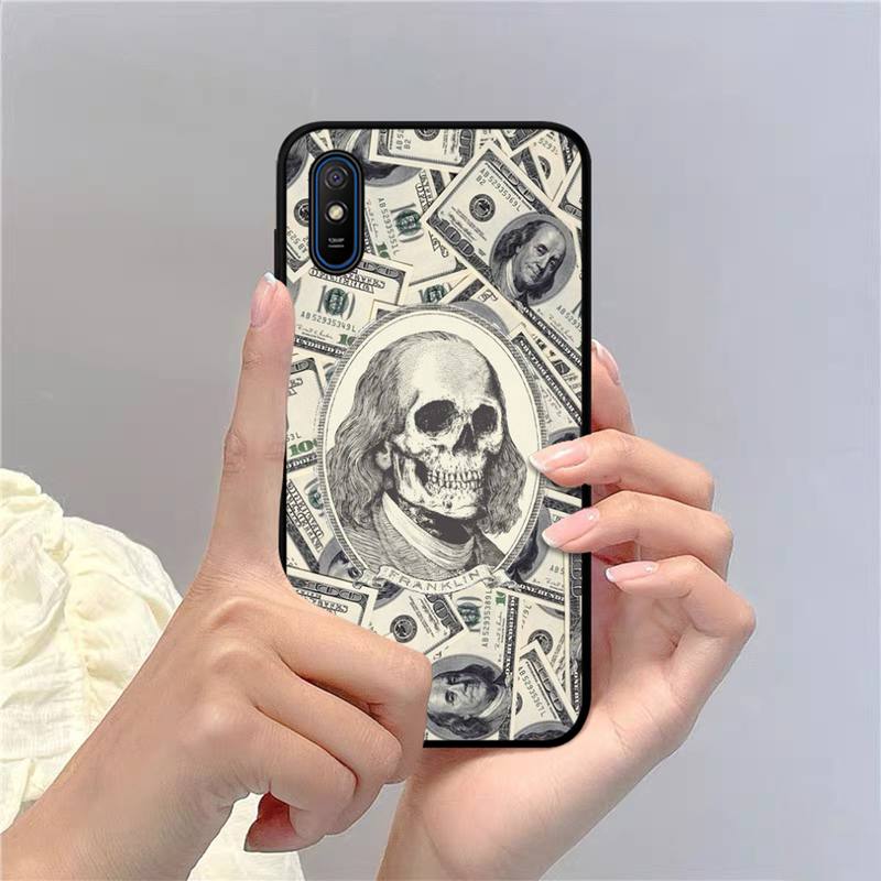 Чехол для телефона Yinuoda с забавным черепом и валютой для Redmi 9A 8A 7A 7A 7 6A 5A 5 Plus 4X S2 GO K20 K30 6 Note 8 9 Pro
