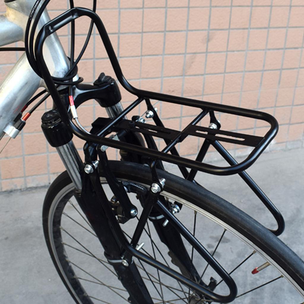 Bicycles Front Rack 15KG Capacity Mountain Bicycles Pannier Rack Cargo Carrier Rack Steel Luggage Touring Carrier Rack