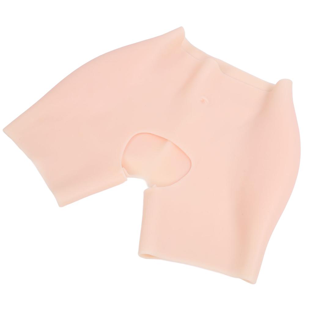 Silicone Butt Shapewear Open Crotch Thickening Hip Enhance Underwear for Cosplay White Skin Color