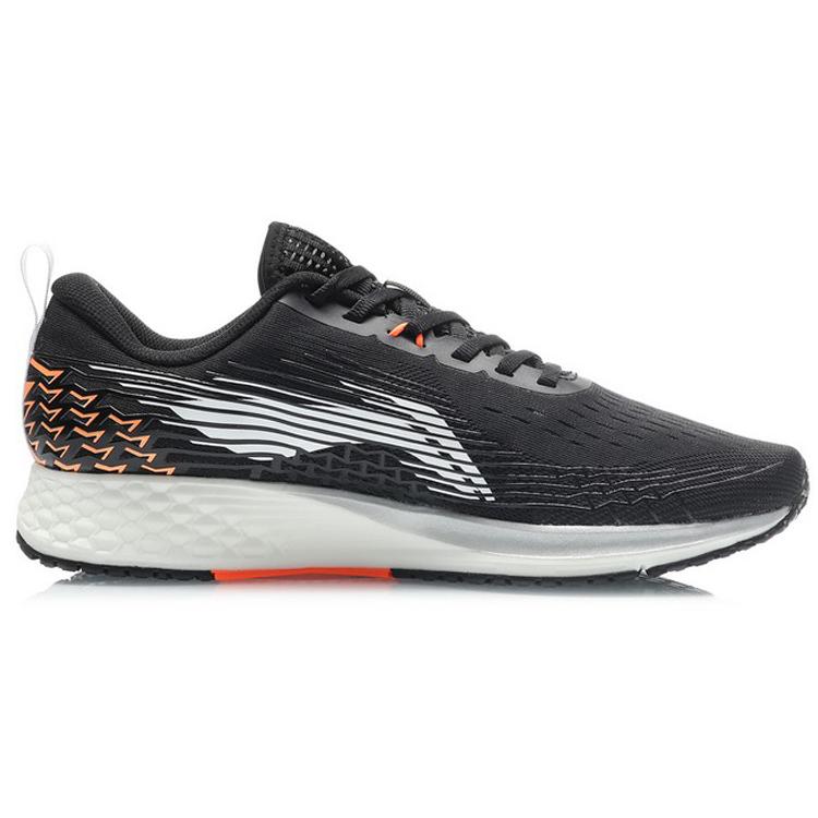 Li Ning Red Hare 4 Удобные ПУ, Текстиль Амортизация Дышащая Поддержка Отскок Низкие Кроссовки для Бега Мужские Обсидиан ARMQ009-10
