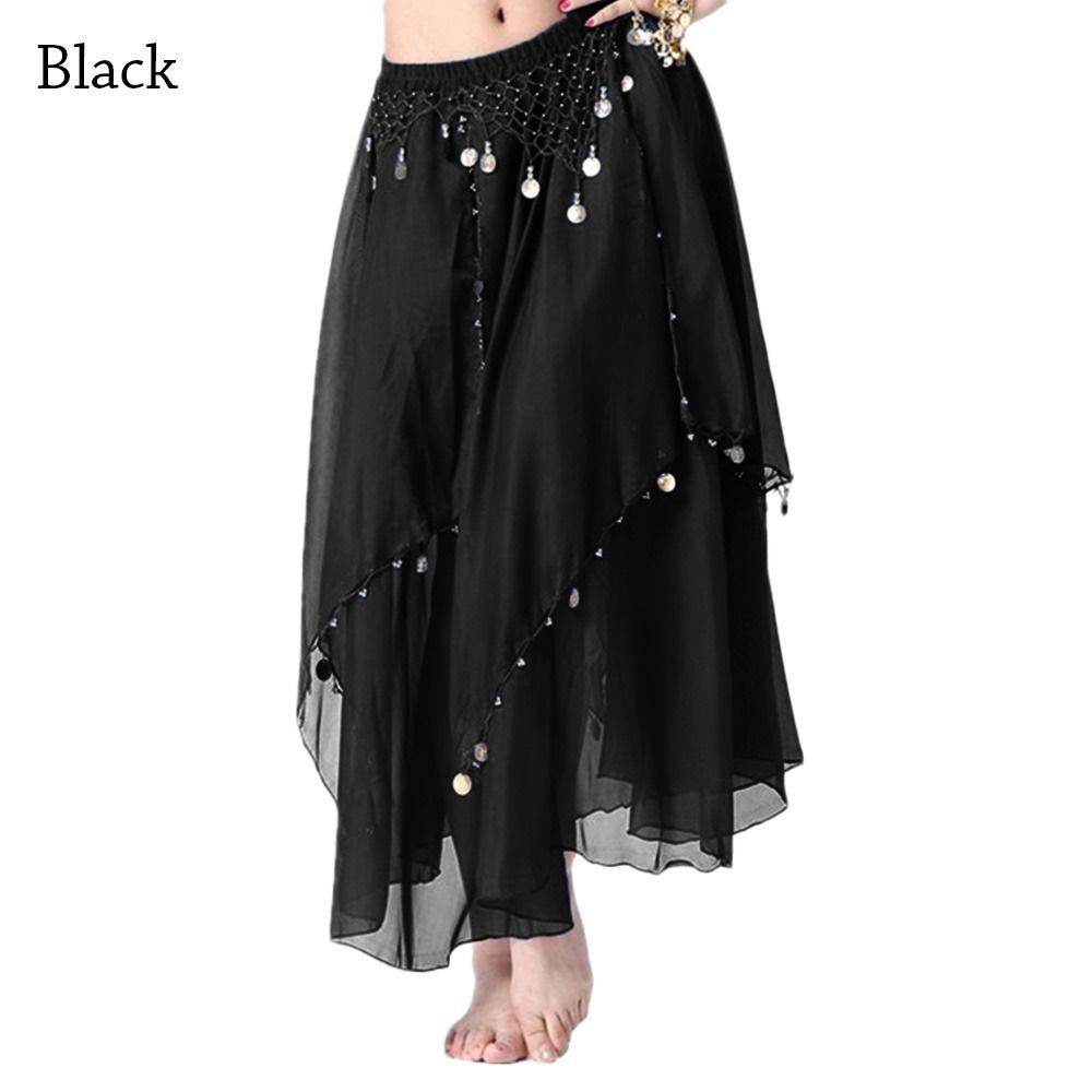 Tassels Sun Skirt Shining Show Costumes Belly Dance Skirt Spanish Skirt Dancing Skirt