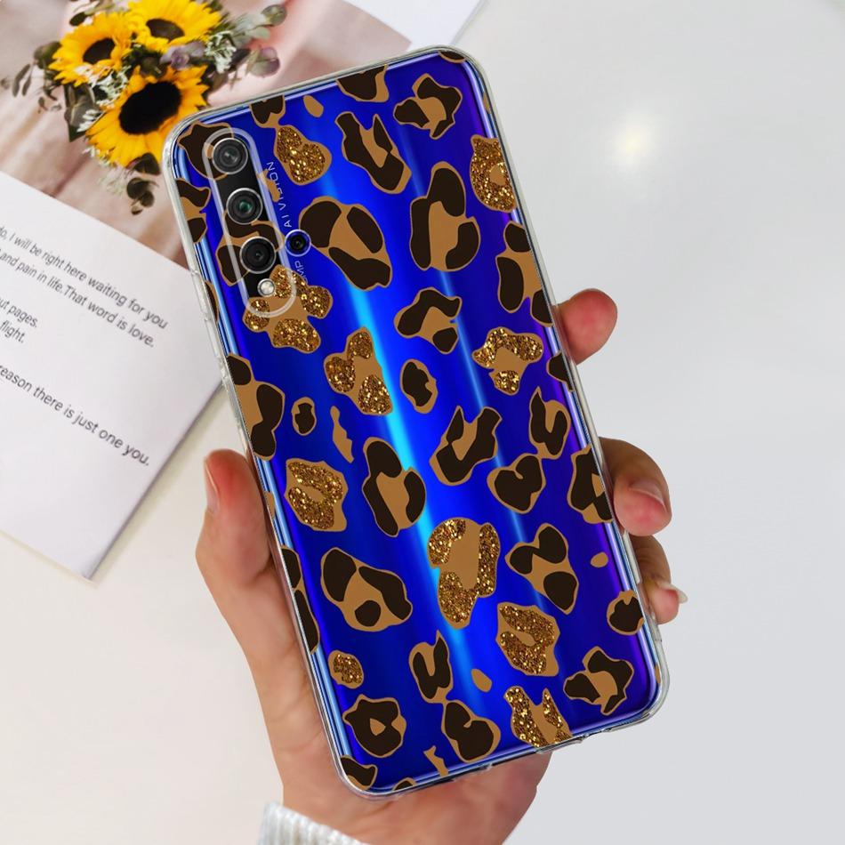 Чехол для телефона Huawei Nova 5T Nova5T YAL-L21 YAL-L61 YAL-L71 Элегантный принт Мягкий силикон Прозрачный ТПУ Тонкие чехлы