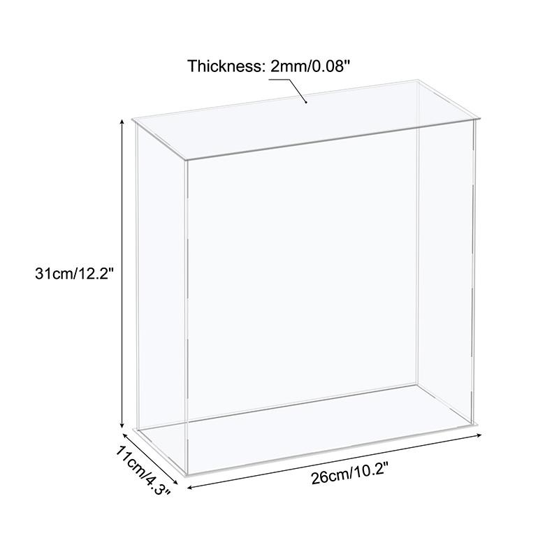 Акриловая витрина 41 размера для коллекционных предметов Сборная Прозрачная Защитная Витрина Куб Коробка для хранения Пыленепроницаемая Выставка Организация Игрушек