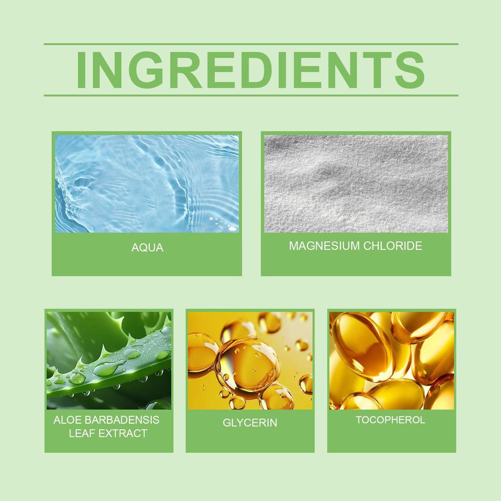 Алоэ Магний Спрей Магниевое Масло Спрей Флакон С Хлоридом Магния Местная Добавка Магния Для Нанесения На Кожу И Усвоения Кожей 60мл