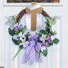 40 см DIY Пасхальный венок с крестом Весеннее украшение Пасхальная гирлянда на входную дверь настенный домашний искусственный венок Декор