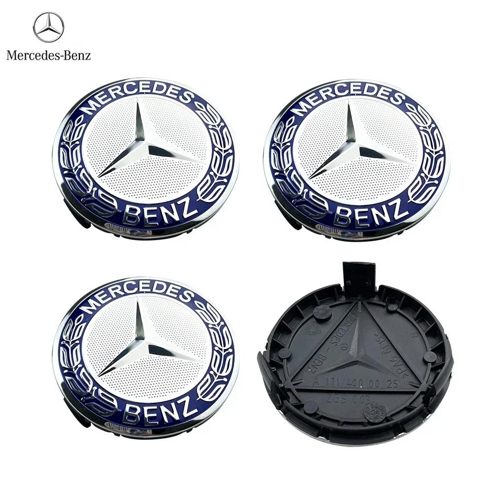 Для Mercedes Benz 75MM Стайлинг автомобиля Колпачки на центральные отверстия дисков Замена для Mercedes Benz W211 W203 W204 W210 W124 AMG W202