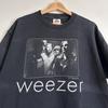 Репринт футболки Weezer 90-х черная с коротким рукавом Унисекс футболка классический стиль S5XL Унисекс футболка