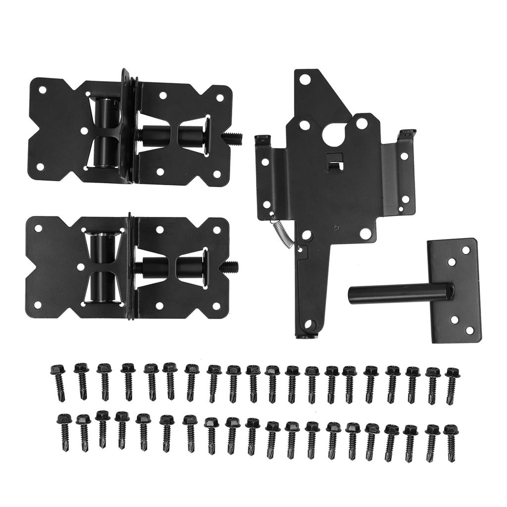 Garden Gate Hinge Bolt Kit Carbon Steel American Style Fence Gate Door Latch Hardwares