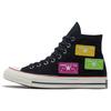 1970s Chuck 70 Comfortable and Versatile High-top Canvas Shoes Unisex 'Black Purple Green'