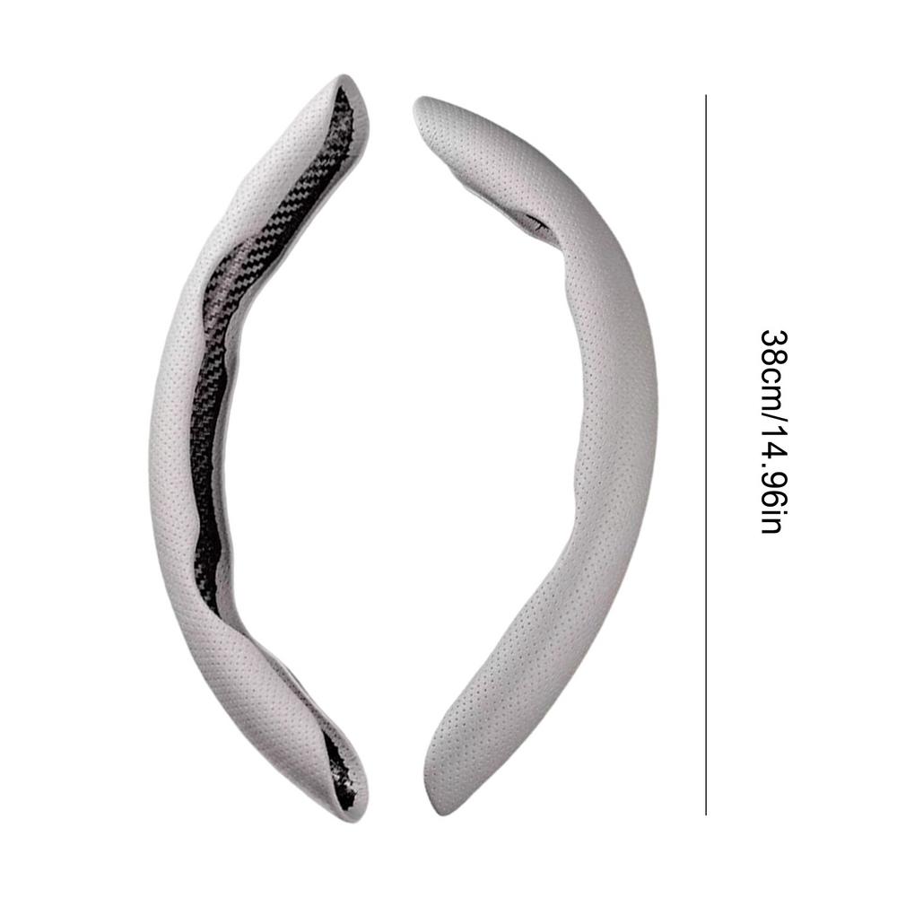 1 пара Чехол на руль автомобиля для руля диаметром 38 см Наппа Кожа Чехол-усилитель руля Защита для интерьера автомобиля