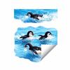 Removable Penguin Sticker Self-Adhesive Bathroom Decal Toilet Sticker  Kitchen Refrigerator Door