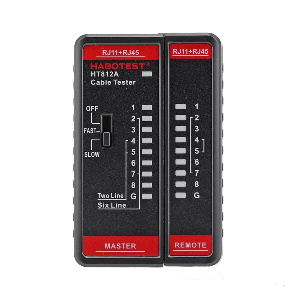 Тестер сетевого кабеля RJ45 RJ11 Светодиодный дисплей Тестер кабеля LAN Тестер целостности Сетевой провод Детектор телефонной линии Трассировщик
