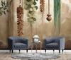 Wallpaper Hanging leaves scandi boho