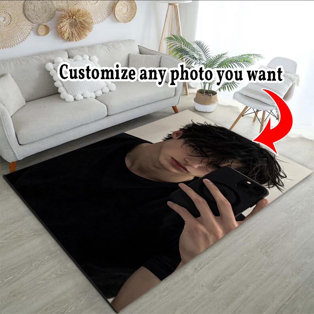 Customize Photos Personalized picture Floor Rug Office Rug Suitable for Kitchen Outdoor Game Room Decorate room Antislip Carpet Office home decor