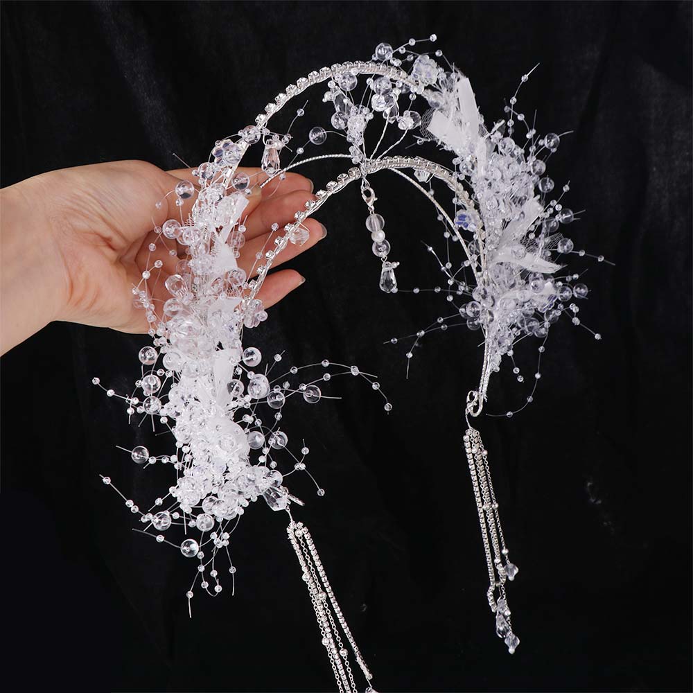 Fairy Crystal Hair Hoop Tiara Jeweled Rhinestone Headband Wedding Styling Accessories
