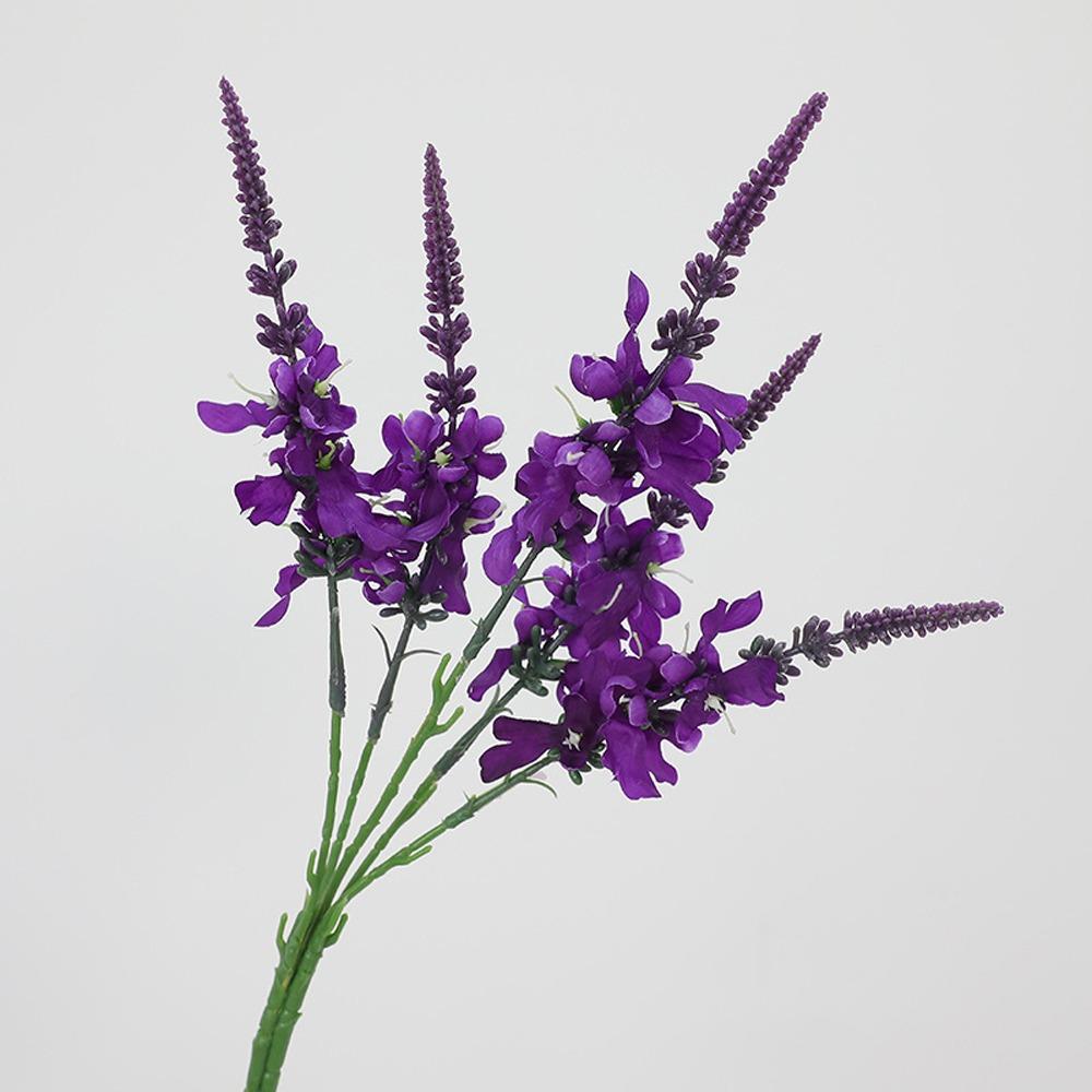 Realistic Artificial Lavender Flowers Handmade Flower Arrangement Outdoor Garden Decor