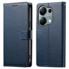 DF-012 Чехол для Xiaomi Redmi Note 13 Pro 4G Кожа с текстурой личи Магнитная застежка Кошелек Подставка Чехол для телефона с ремешком на запястье