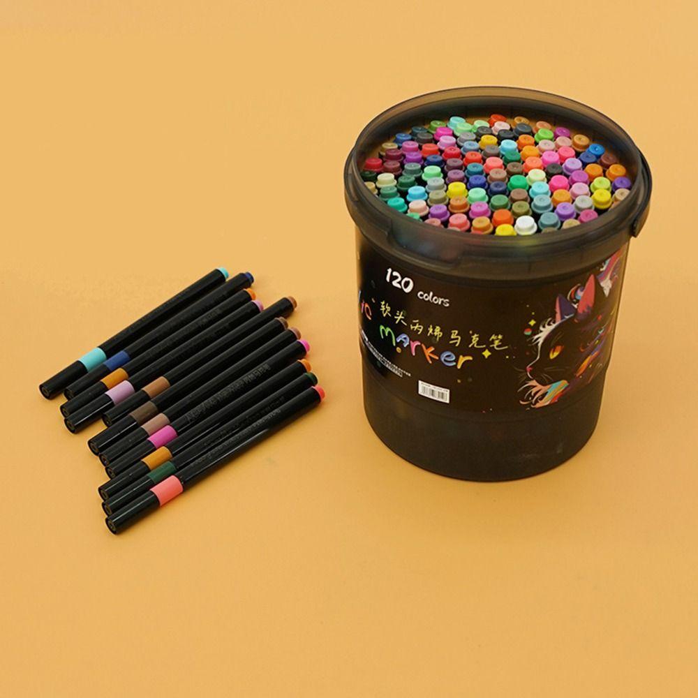Нетоксичный акриловый маркер Мягкий наконечник Мягкий наконечник Маркер Простой акварельный маркер Студенческое искусство