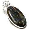 Natural Labradorite Gemstone Handmade 925 Sterling Silver Pendant 2.52" r9D07