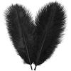 10шт черные страусиные перья, шлейфы из натуральных перьев 10-12 дюймов (25-30см) Массовая ваза для декоративных поделок