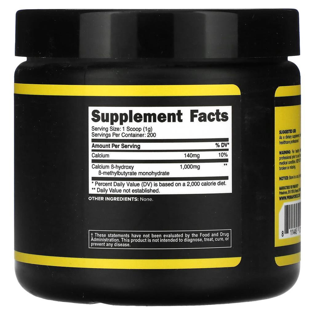 Hmb, Unflavored, 200G(7.1Oz)