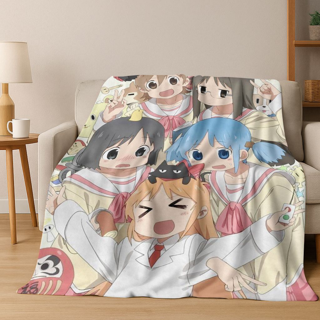 Аниме K-ON Кавайная Девочка Хирасава Юи Музыкальный Мультфильм Фланелевое Одеяло, Уютное Мягкое Плед для Дома Спальни Кровати Дивана Покрытие Ребенок