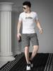 Ozhouzhan Beads Print Fashion Brand Short sleeve T-shirt Men 2025 New Mercerized Cotton Men's Top Summer T-shirt