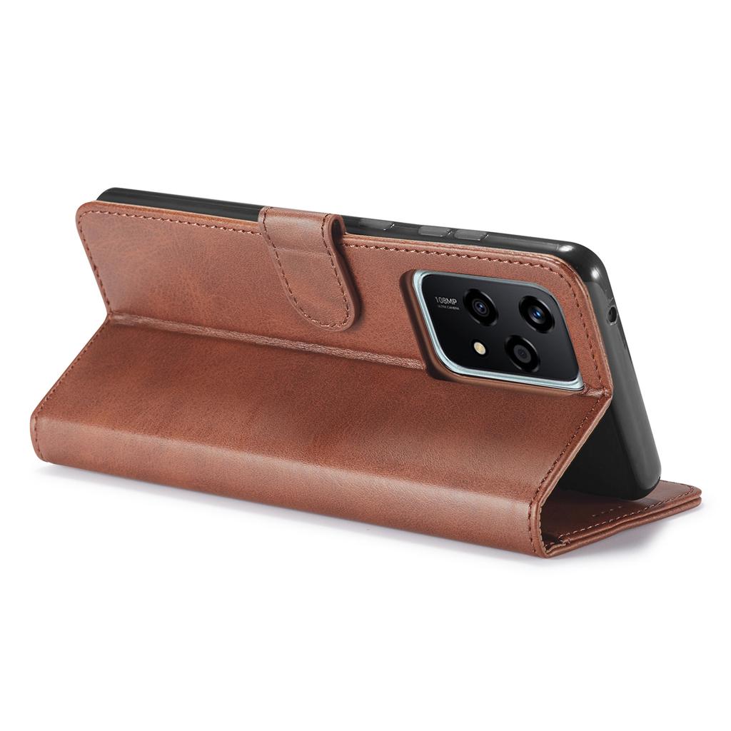 LC.IMEEKE Чехол для Honor 200 Lite Текстура теленка Магнитная застежка Подставка Чехол для телефона