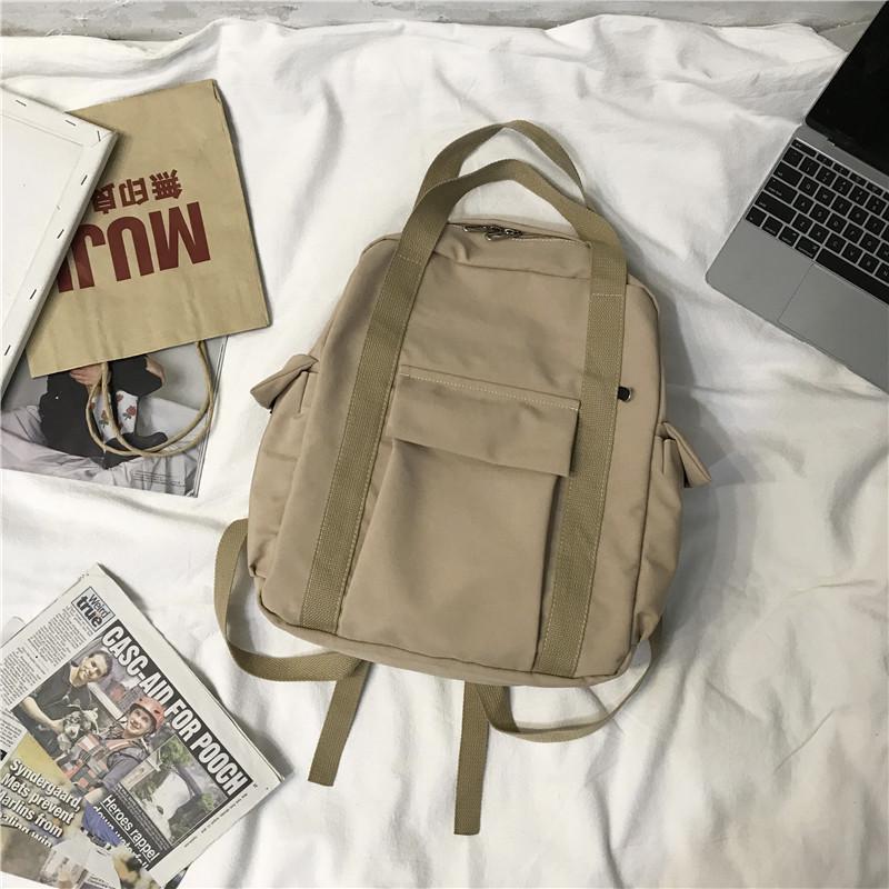 Женский рюкзак в корейском стиле: Модная, Многоцелевая, Вместительная нейлоновая наплечная сумка для колледжа и путешествий
