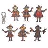 All Hallows Eve Bunting Decoration Vintage Exquisite Wooden Pumpkin Banner Ornament for Festival