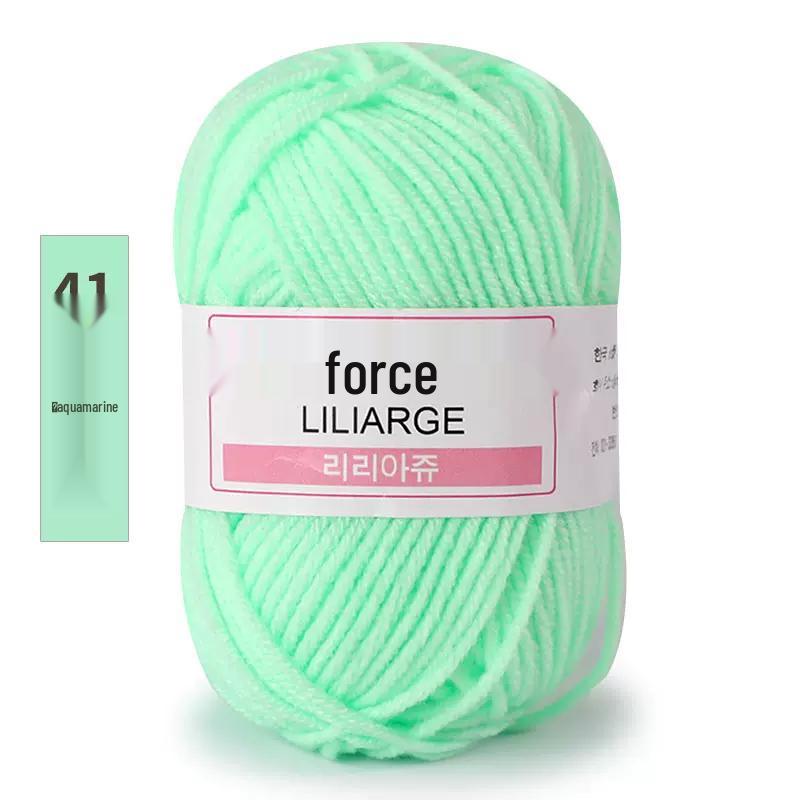 Пряжа из молочного хлопка, 4-слойная: Пряжа средней толщины для детских изделий, ручного вязания шарфов, вязания крючком обуви, кукол и DIY-проектов.