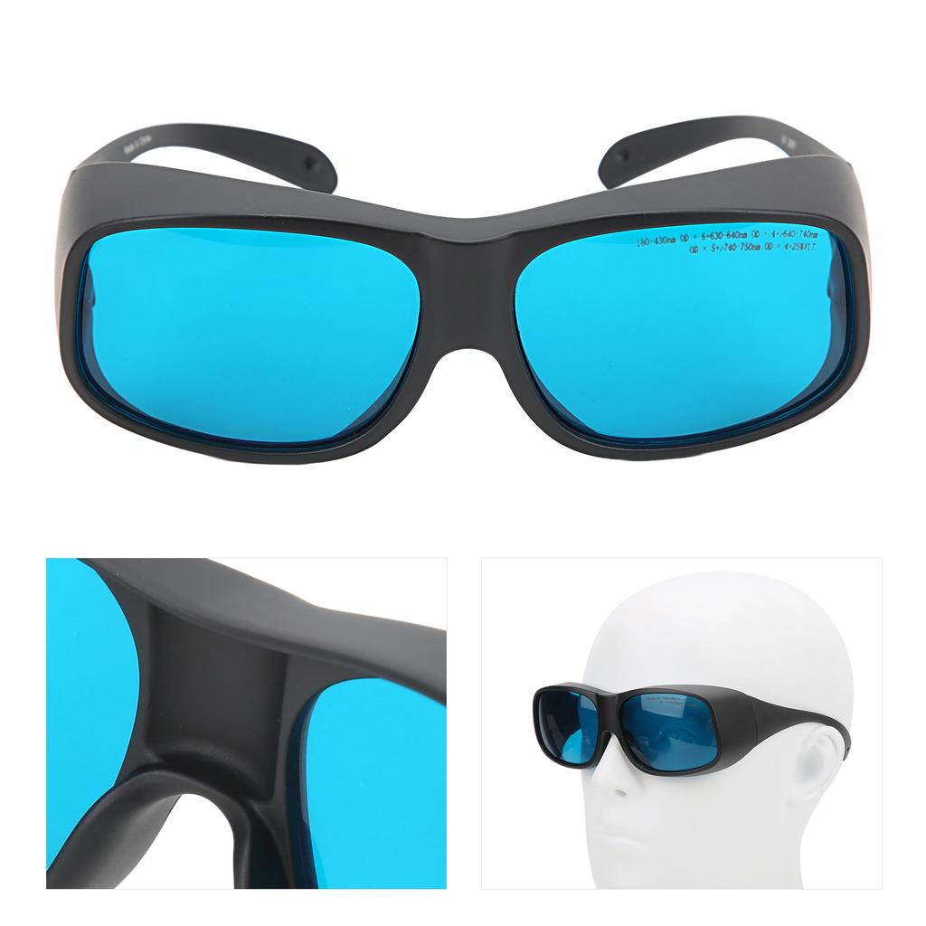 650nm Laser Safety Goggles Anti Laser Glasses with Wrap Around Design Fit Myopia GogglesBlack