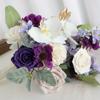 1 шт. Искусственные розы цветы свадебные букеты для невесты подружки невесты сиреневый свадебный букет для деревенской французской винтажной официальной свадьбы украшение дома