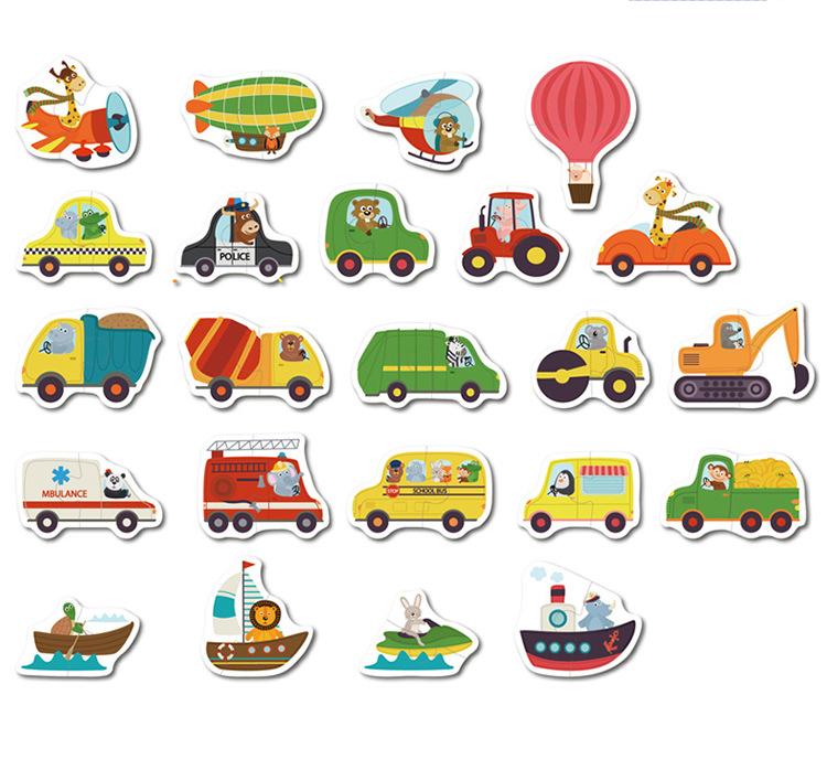 Детская деревянная головоломка, игра-головоломка для раннего обучения, познания, животных, фруктов, дорожного движения, развивающие игрушки для детей, подарки